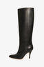 Maison Margiela MM6 Black Leather Knee High Boots Size 40