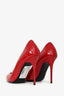 Giuseppe Zanotti Red Patent V-Cut Heels Size 36