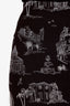 Off-White Black/White Embroidered Patterned Midi Skirt Size 34