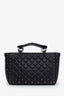 Valentino Garavani Black Quilted Leather Rockstud Top Handle With Strap