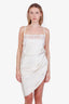 Jacquemus Ivory La Saudade Brodee Mini Dress Size 38