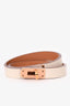 Hermès 2022 Nata Leather Mini Kelly Double Tour Bracelet Size S
