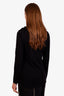Balmain Black Wool Button Detail Sweater Size 40
