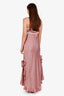 For Love & Lemons Pink Lace Floral Embellished Chelsea Maxi Dress Size M