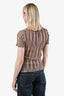 Missoni Multicolour Striped Short Sleeve Shirt Estimated Size Small