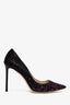 Jimmy Choo Purple Glitter 'Romy 100' Pumps Size 41