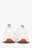 Baskets Miu Miu x New Balance blanches à logo, effet vieilli, à lacets, pointure 36,5.