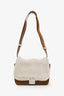 Givenchy Brown Shearling & Suede Logo Shoulder Bag