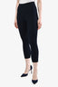 Frame Navy Rib Knit Wide Leg Leggings Size S