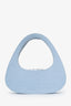 Coperni Blue Swipe Crocodile-Effect Leather Top Handle Bag