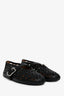 Alaïa Black Perforated Leather Mary Jane Flats Size 37