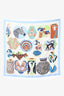 Hermès Multicolour Silk 'Lanternes, Ballons, et Cocardes' Square Scarf