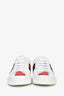 Gucci White Leather Heart Detail 'Ace' Sneakers Size 36.5