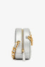 Pre-loved Chanel™ 2020-2021 Silver Lambskin 19 Round Crossbody Gold Hardware