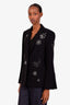 Cinq A Sept Black/Silver Beaded Shooting Star Blazer Size 8