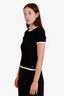 Pre-loved Chanel™ 24C Black Cashmere Short Sleeve Perfume Bottle Sweater Size 36