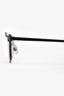Off-White Geometric Frame Metal Mask Shield Sunglasses