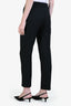 Dries Van Noten Black Pinstripe Wool Blend Trousers Size 38