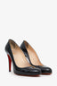 Christian Louboutin Black Patent Leather 'Ron Ron 100' Heels Size 39