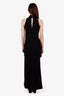 Versace Collection Black/Yellow Open Shoulder Maxi Dress Size 38