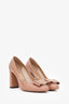 Salvatore Ferragamo Nude Patent Leather Heels Size 9.5