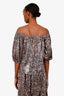 Ba&sh Purple Patterned 'Gustave' Off The Shoulder Top Size S