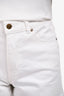 Class Roberto Cavalli White Denim Mini Shorts Size 26