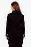 Gucci Black Wool Pearl Button Up Peacoat Size 36