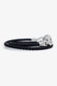 Hermès Black Leather Roulis Double Tour Wrap Bracelet