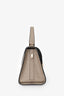 Valextra 2018 Beige Leather Mini 'Iside' Top Handle Bag