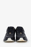 Pre-loved Chanel™ Black Leather Satin Trim CC Low Top Sneakers Size 37
