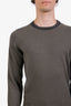 Brunello Cucinelli Green Cashmere Crewneck Sweater Size 46 Mens