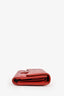 Pre-loved Chanel™ 2014 Red Quilted Caviar Leather Long Wallet