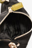 Prada Black Nylon and Green Saffiano Leather Pochette