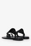 Hermès Black Leather Hera Sandals Size 36