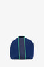 Hermès Marine Blue Canvas Small Bride-A-Brac Case