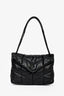 Saint Laurent Black Loulou Puffer Medium Shoulder Bag