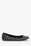 Burberry Black Woven Leather Ballet Flats Size 39