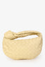 Bottega Veneta Yellow Leather Intrecciato Mini Jodie Top Handle Bag