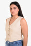The Frankie Shop Sand Buttoned Vest Size L