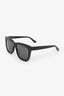 Saint Laurent Black Square Frame Logo Sunglasses