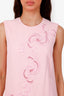 Versace Pink Embroidered Sleeveless Mini Dress Size 42