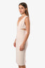Alice and Olivia Tan Cut Out Deep V Sleeveless Dress Size 4