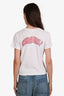 Re/Done White Cotton 'Clink' Short Sleeve T-Shirt Size S