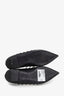 Valentino Black Leather Rockstud Pointed Flats Size 36