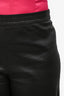 Rosetta Getty Black Lambskin Wide-Leg Pants Size 12