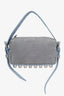 Alexander Wang Blue Nubuck Leather Mini Ricco Crossbody Bag