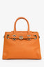 Loewe Limited Edition Yellow Pebbled Leather Small Top-handle Bag