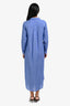 Frank & Eileen Blue Linen Maxi Shirt Dress Size XS