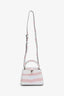 Louis Vuitton Pink Iridescent "Aurora" Crocodile Leather Mini Capucines with Strap